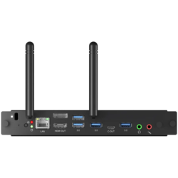 OPS Slot PC-Module with UW5K supported, Low Noise, Intel Core i5-12450H /Intel UHD Graphics /8GB DDR4 Memory, M2 256GB SSD, WiFi6, 1GB LAN, Bluetooth 5.2, 4xUSB3.2, 2xUSB2.0, USB Type-C, DP & HDMI-out, HD Audio, TPM2.0,Microsoft Windows 11 IOT