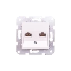 Panasonic Računalniška vtičnica Karre 2xrj45 kat. 5e, barva bela/90963634