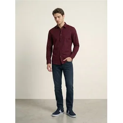 Sinsay - Košulja slim fit - maroon