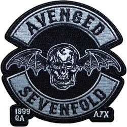 Avenged Sevenfold Deathbat Crest Cut-Out Iron-On Patch