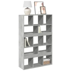 Regal za knjige boja betona 100x33x156,5 cm konstruirano drvo