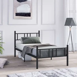 Hanah Home Ram za krevet Akin, 100x200 cm,Crni