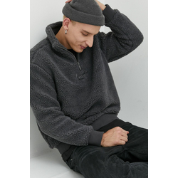 Bluza Karl Kani moška, siva barva,