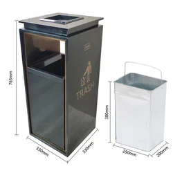 Kanta za otpatke, 20 L, Crna