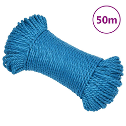 Radno uže plavo 3 mm 50 m od polipropilena