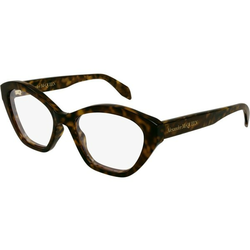 Alexander McQueen AM0360O 002 ONE SIZE (52) Havana/Kristalna