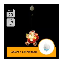 Aigostar - LED božićna dekoracija LED/3xAAA Deda Mraz 45cm
