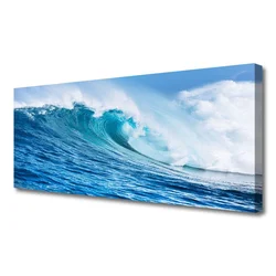 tulup.si Slika na platnu Waves sea sky oblaki 120x60 cm