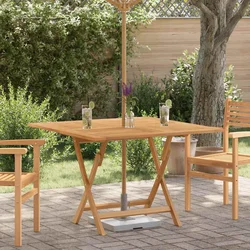 Sklopivi vrtni stol 110x110x75 cm od masivne tikovine