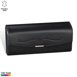 Princ Leather Futrola za naočare, Crna