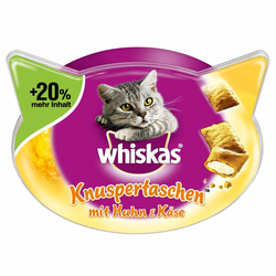 72g Whiskas hrustljavi žepki za mačke-piščanec&sir