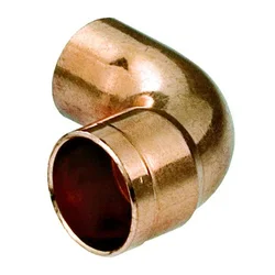 shumee 15 mm bakreno koleno, tulec/priključek