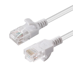 MicroConnect U/UTP CAT6A tanek 7,5 m bel, V-UTP6A075W-SLIM