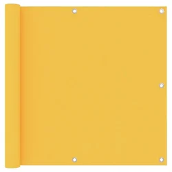 Vidaxl Balkonsko platno rumeno 90x600 cm oksford blago