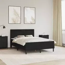 Krevetna konstrukcija Crna 160 x 200 cm Umjetna koža