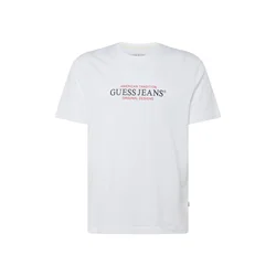 GUESS JEANS Majica rdeča/črna/bela