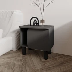 HANAH HOME Noćni stočić River Anthracite
