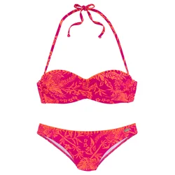 VENICE BEACH Bikini oranžna/temno roza
