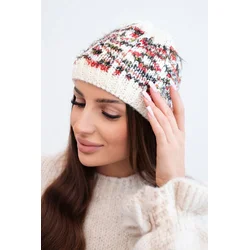 Kesi Womens wool winter hat with decorative crystals K399 black