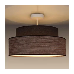 Plafonski luster GRACE 1xE27/60W/230V prečnika 40 cm braon/bež