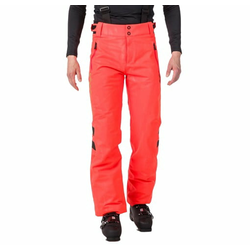 Moške smučarske hlače ROSSIGNOL HERO COURSE, neon rdeče - XL