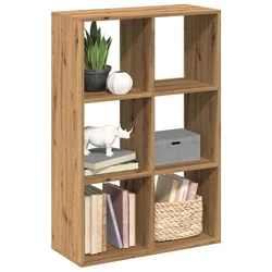 Pregrada / regal za knjige boja hrasta 69,5x29x103,5 cm drveni