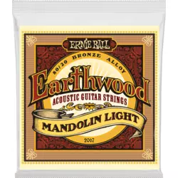 Ernie Ball 2067 Earthwood Mandolin Light Loop End 80/20 Bronze žice za mandolinu