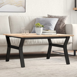 Stolić za kavu Y-oblika 80x80x45 cm borovina i čelik