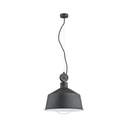 Lestenec na vrvici CORA 1xE27/15W/230V siva