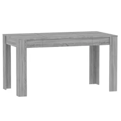 Blagovaonski stol sivi hrast 140x74,5x76 cm konstruirano drvo