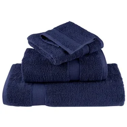 8-dijelni vrhunski set ručnika SOLUND modri 600 gsm