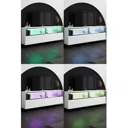 HANAH HOME TV Polica Ekol Up White