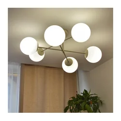 Plafonski luster MOON 6xE27/15W/230V krem boja