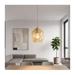 Luster na sajli ISTAR 1xE27/15W/230V bež/dimljeno bež