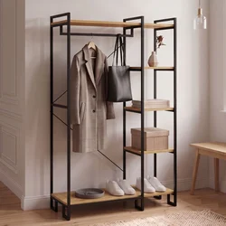 Hanah Home stalak za odeću Aristo, 90 cm, atlantski bor / crni