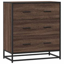Komoda boja hrasta 68x35x76 cm konstruirano drvo i metal