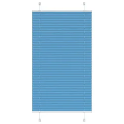 Plisirana zavjesa Plava 75x150 cm Širina tkanine 74,4 cm Poliester