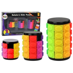 slomart LEAN TOYS Set logičnih sestavljank, Valj 3 stopnje težavnosti
