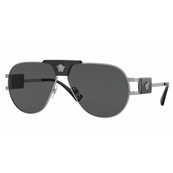 VERSACE Muške naočare za sunce 0VE2252 100187 63, Srebrno-crne