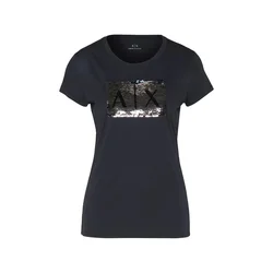 ARMANI EXCHANGE Majica marine/srebrna