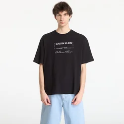 Calvin Klein Jeans Majica  črna / bela