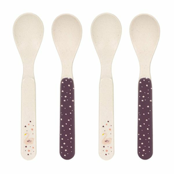 Lässig otroški pribor Spoon Set Bamboo 4pc Little Water Swan, 4-delni