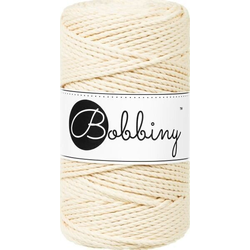 Bobbiny 3PLY Macramé Rope 3 mm 100 m Butter Yellow Vrvica