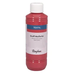 Rayher. Barva za tekstil, klasična rdeča, 250ml
