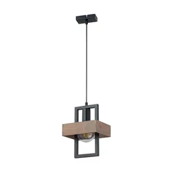 Luster na sajli ROBIN 1xE27/60W/230V drvo