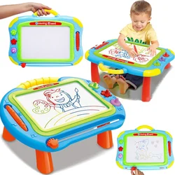 Velika risalna tabla Scribble 2 v 1 magnetna tabla za mizo VELIKA