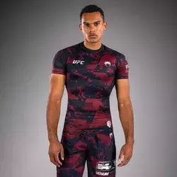 Venum Muška majica Rashguard UFC Zenith Authentic Fight Week, Bordo