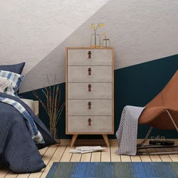 Hanah Home Komoda Spanze 50x103x40cm Hrast-Bela