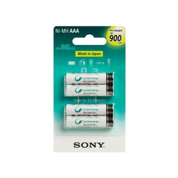 Polnilne baterije Sony AAA, 900 mAh, 4 kosi