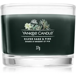 Yankee Candle Srebrna žajbelj in bor - - mini dišeča sveča